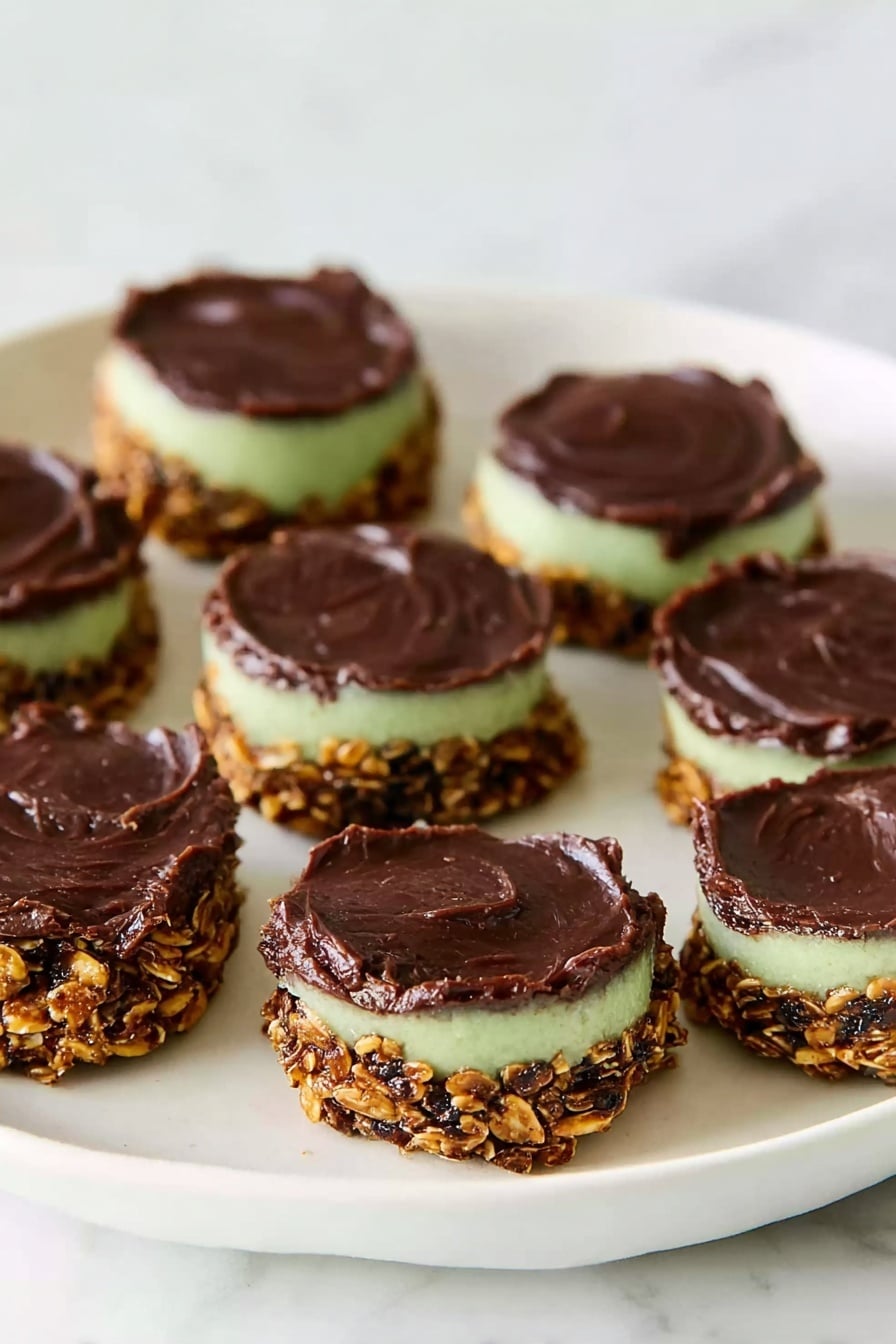 Fudgy Mint Chocolate No-Bake Cookies Recipe