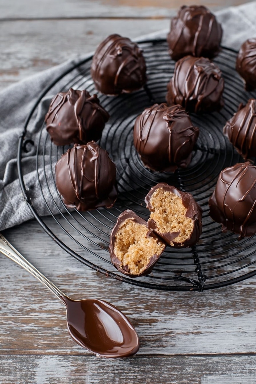 Easy Peanut Butter Balls with Chocolate Recipe