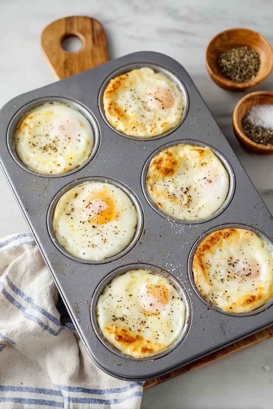 Baked French Eggs with Parmesan Recipe