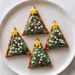 Candy Melt Pretzel Christmas Trees Recipe
