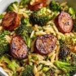 Chicken Sausage Broccoli Orzo Recipe