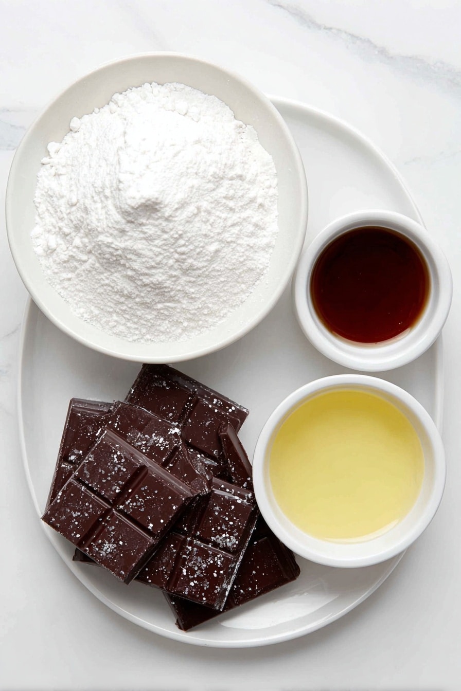 Peppermint Creams Recipe 7 Flat lay of a small mound of pure white icing sugar, a small white ceramic bowl filled with fresh lemon juice, a tiny white bowl containing clear peppermint extract, a few squares of glossy dark chocolate, and delicate edible glitter sparkling softly, all perfectly arranged in balanced symmetry on a simple white ceramic plate and bowls, placed on a clean white marble surface, soft natural light, photo taken with an iPhone, professional food photography style, fresh ingredients, white ceramic bowls, no bottles, no duplicates, no utensils, no packaging --ar 2:3 --v 7 --p m7354615311229779997 - Peppermint Creams, peppermint sweets, holiday mint treats, homemade peppermint candies, mint flavored confections