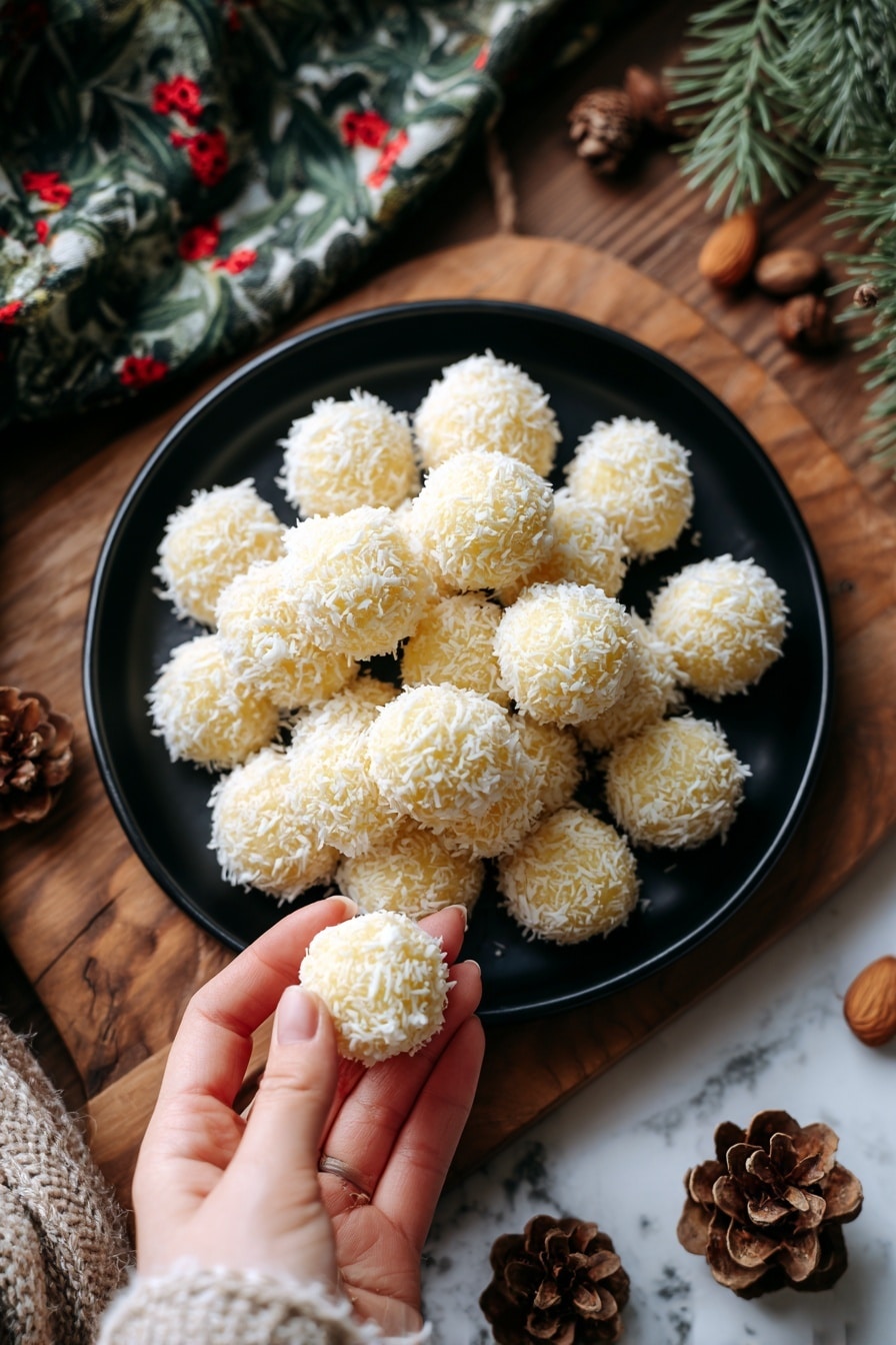 Pineapple Coconut Christmas Balls Recipe 8 Pineapple Coconut Christmas Balls Recipe - Serving