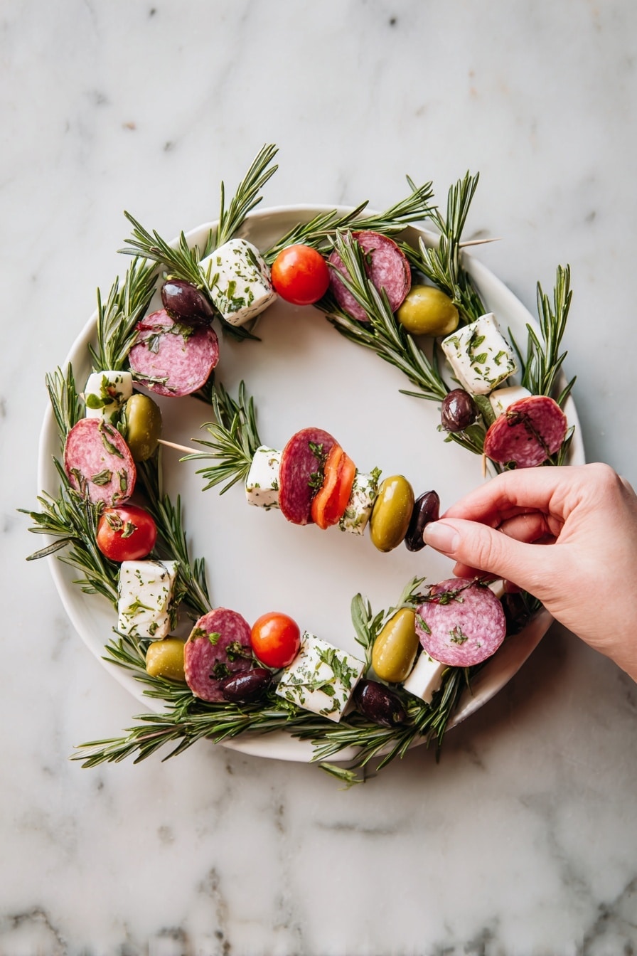 Charcuterie Wreath Platter Recipe 8 Charcuterie Wreath Platter Recipe - Serving