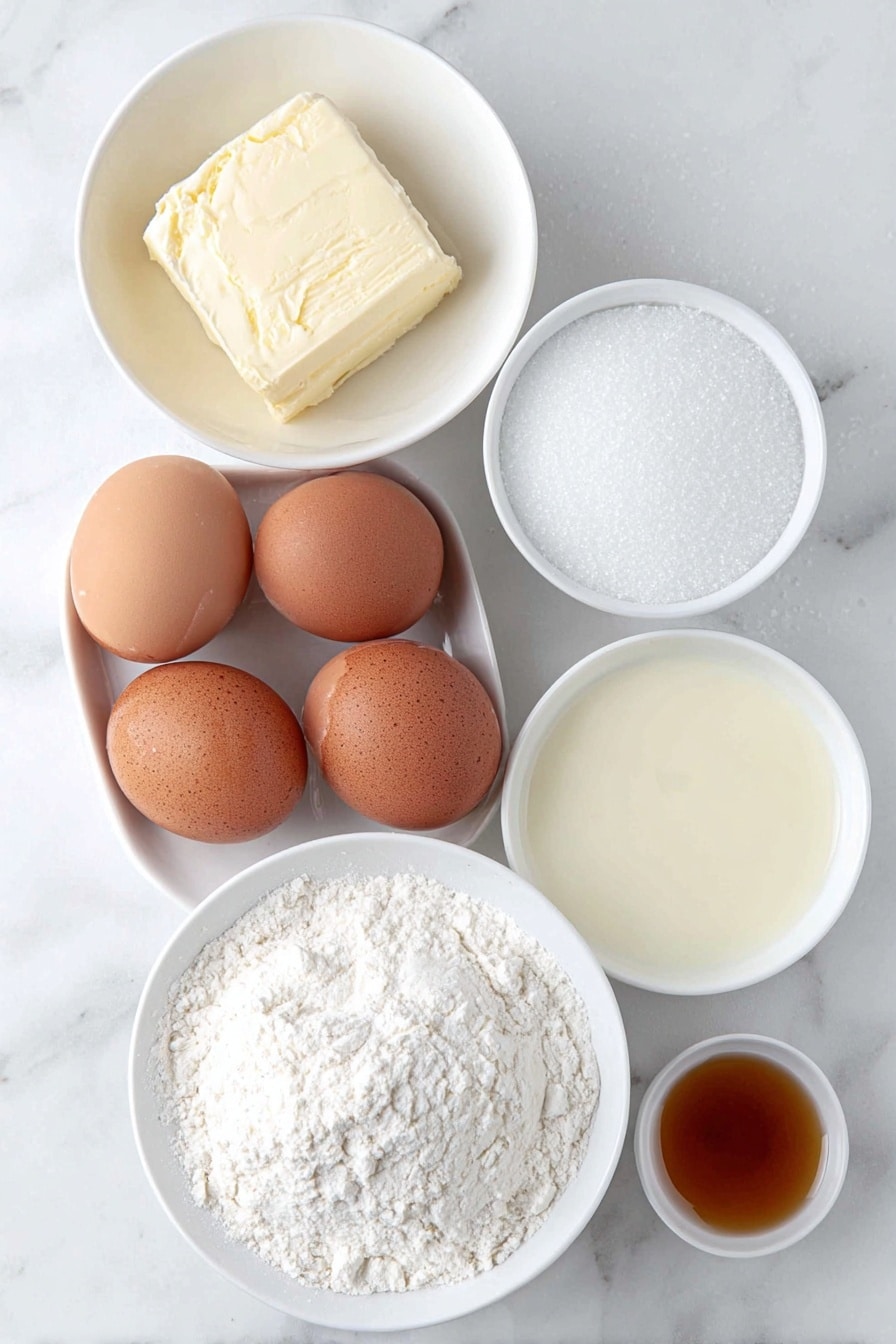 Authentic Scottish Tablet Recipe 7 Flat lay of a small chunk of salted butter, a few fresh whole brown eggs with clean shells, a small white ceramic bowl of clear water, a small white ceramic bowl of fresh whole milk, a small pile of white granulated sugar, a small white ceramic bowl filled with rich golden sweetened condensed milk, and a tiny white ceramic bowl holding a light amber whisky, all arranged in perfect symmetry on a clean white marble surface, soft natural light, photo taken with an iPhone, professional food photography style, fresh ingredients, white ceramic bowls, no bottles, no duplicates, no utensils, no packaging --ar 2:3 --v 7 --p m7354615311229779997 - Scottish Tablet, authentic Scottish Tablet, Scottish sweet treats, buttery Scottish candy, traditional Scottish confection