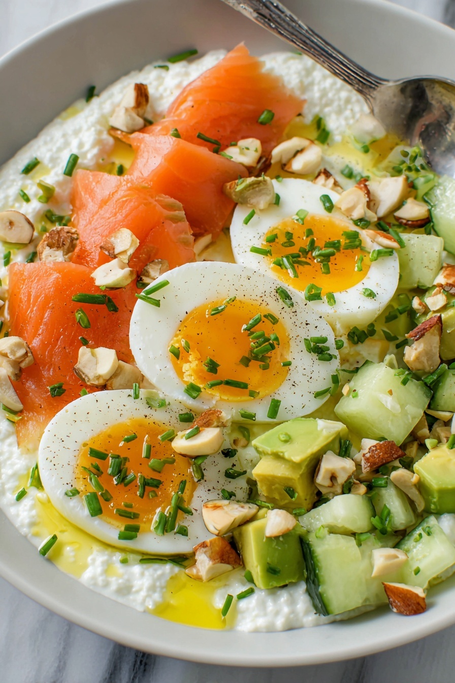 Smoked Salmon and Cottage Cheese Salad Recipe