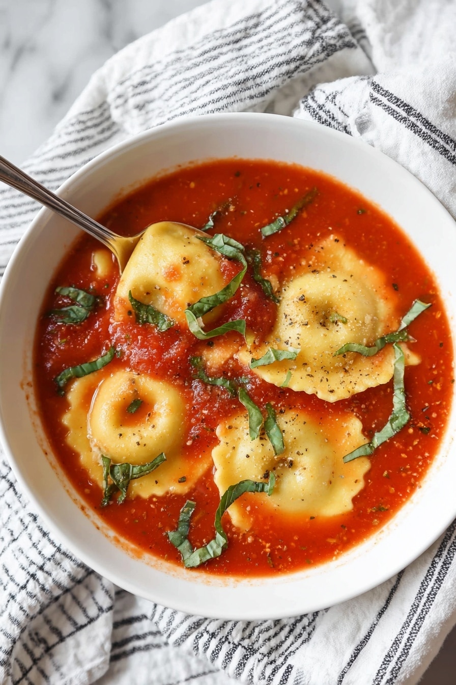 Tomato Basil Tortellini Soup Recipe