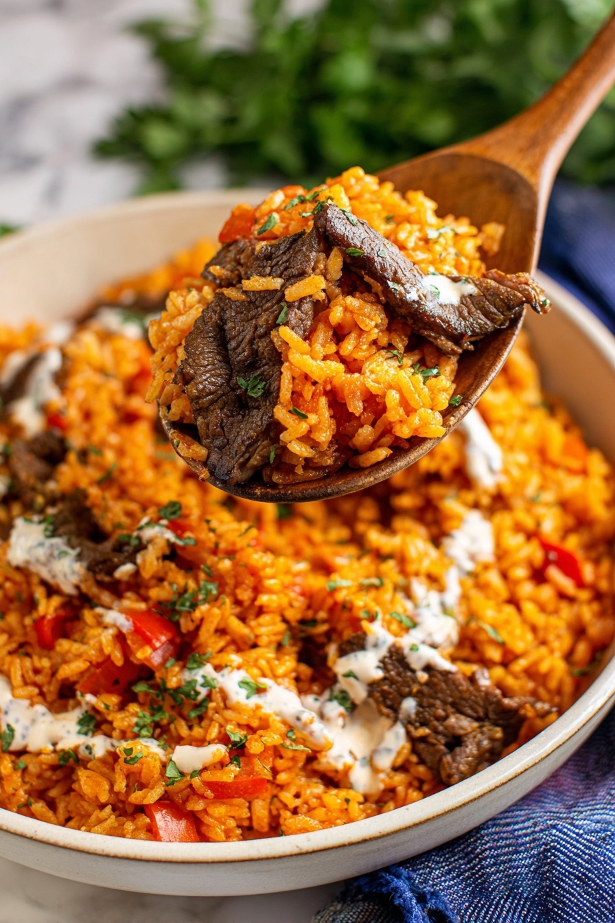 Steak and Queso Basmati Rice Recipe