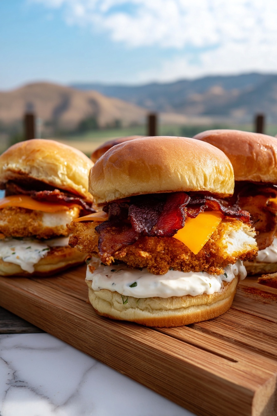 Chicken Bacon Ranch Sliders on Blackstone Griddle Recipe