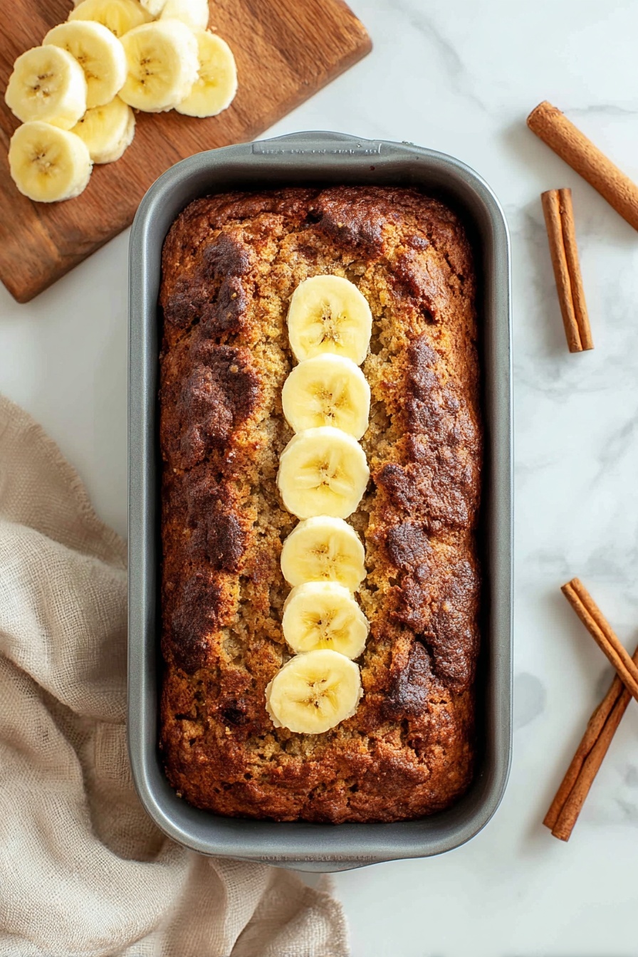 Cinnamon Banana Bread with Swirl Recipe
