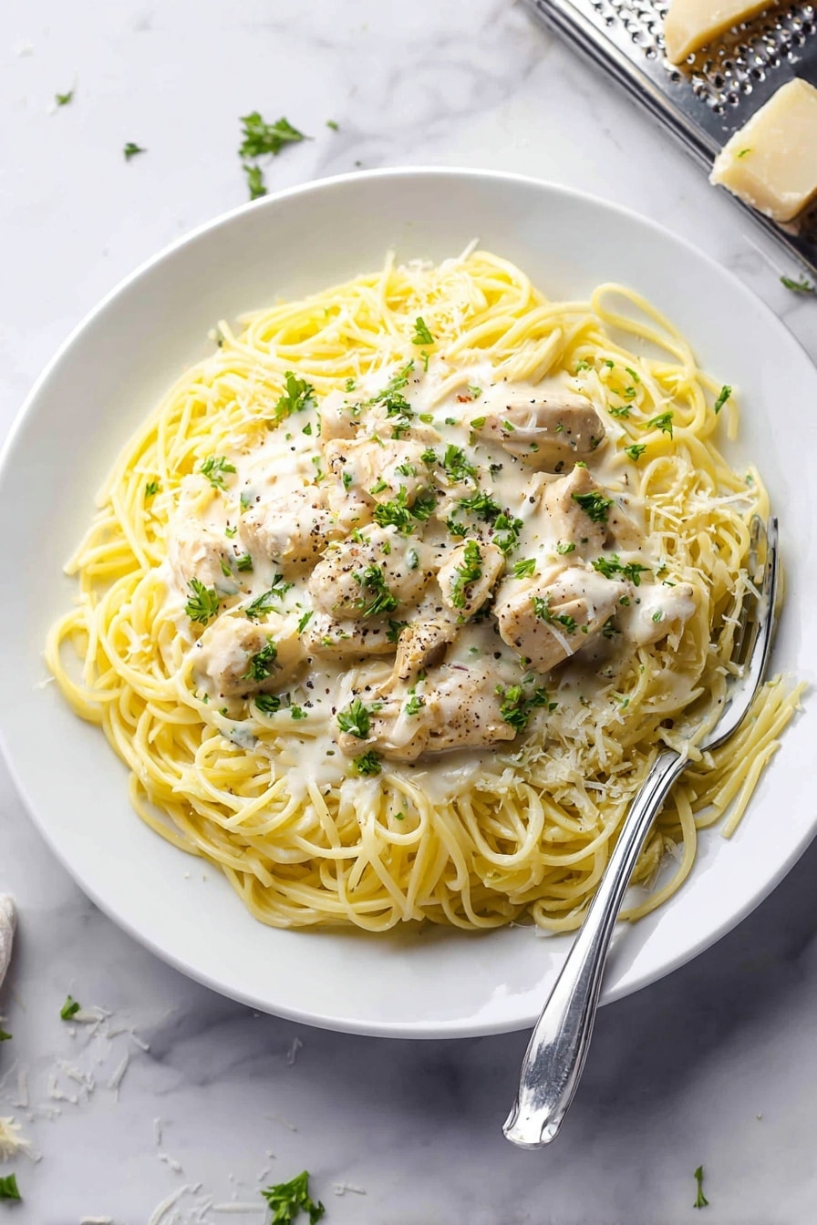 Creamy Angel Chicken Pasta Recipe