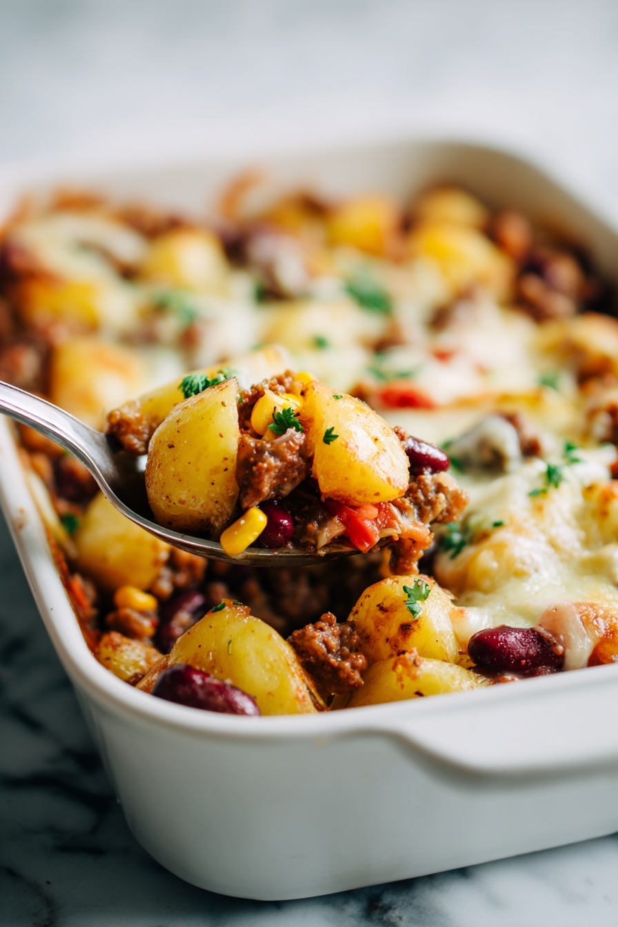 Slow Cooker Cowboy Casserole Recipe 8 Slow Cooker Cowboy Casserole Recipe - Serving