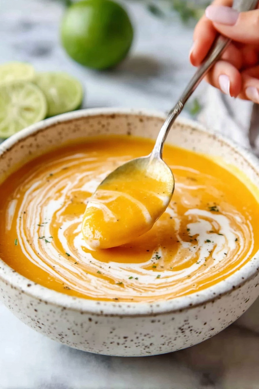 Easy Creamy Thai Red Lentil Curry Soup Recipe