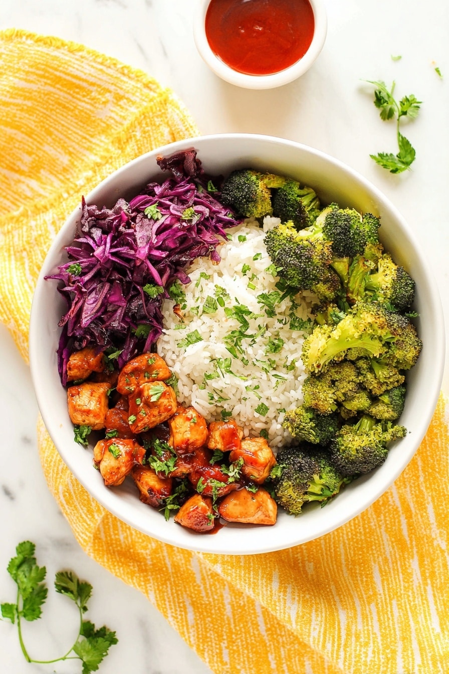Hot Honey Chicken Rice Bowls Recipe