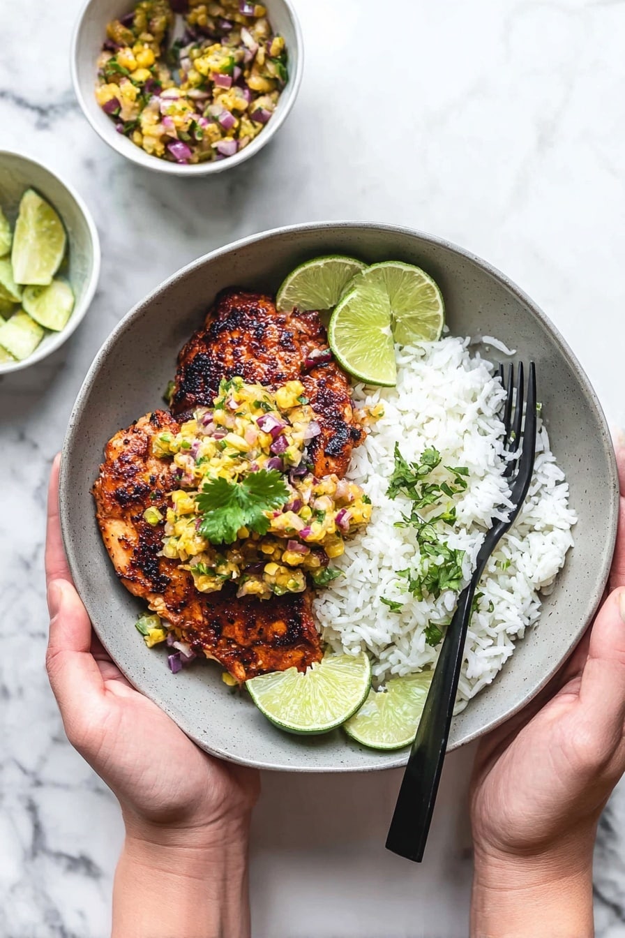 Caribbean Jerk Chicken with Pineapple Salsa Recipe