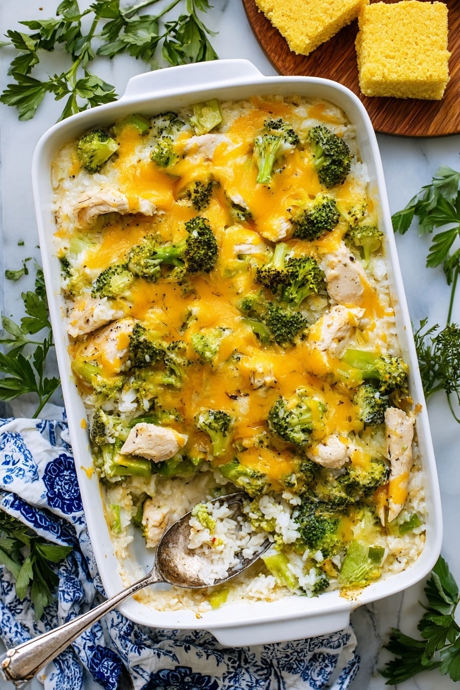 Easy Baked Chicken Broccoli Rice Casserole Recipe