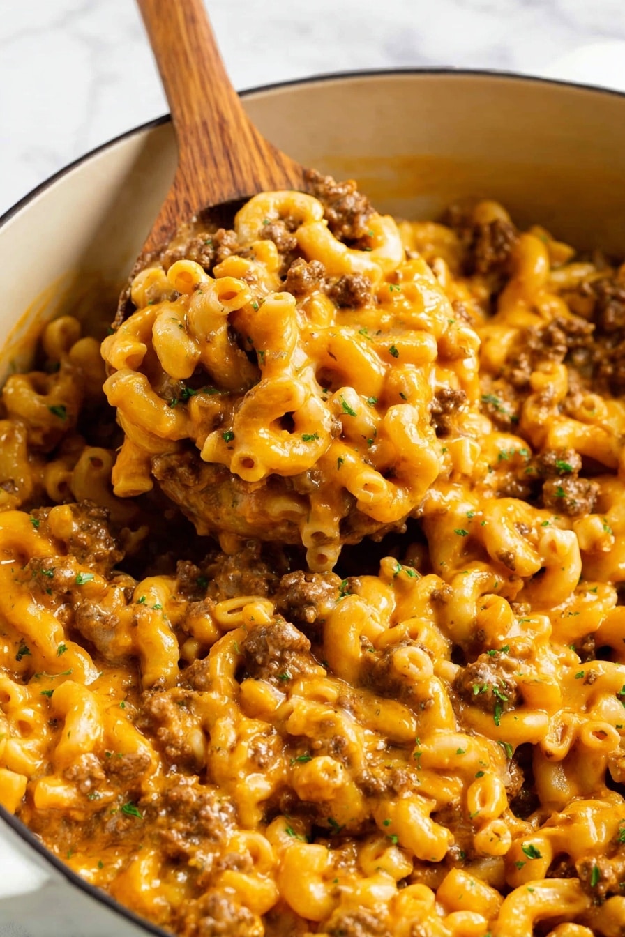 One-Pot Cheeseburger Pasta Recipe