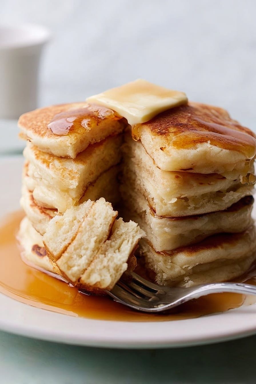 Vanilla Greek Yogurt Pancakes Recipe