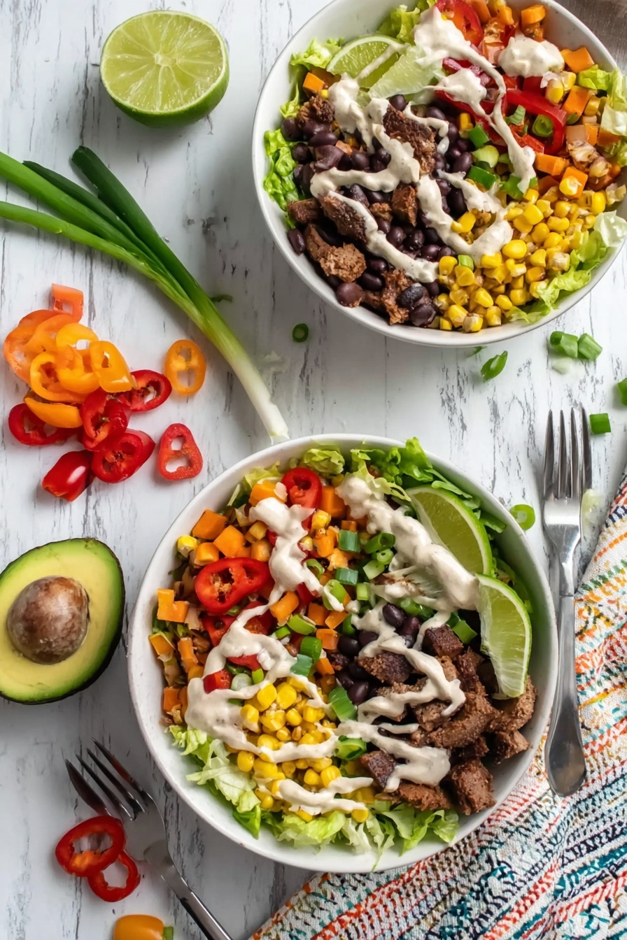 Southwest Steak Salad with Chili Lime Chicken Recipe