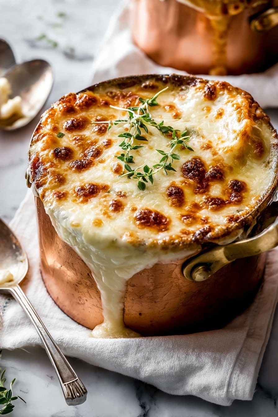 Easy French Onion Soup with Caramelized Onions Recipe