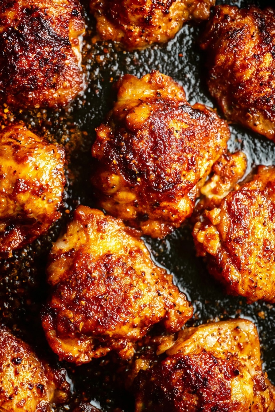 Oven Baked Spiced Chicken Thighs Recipe