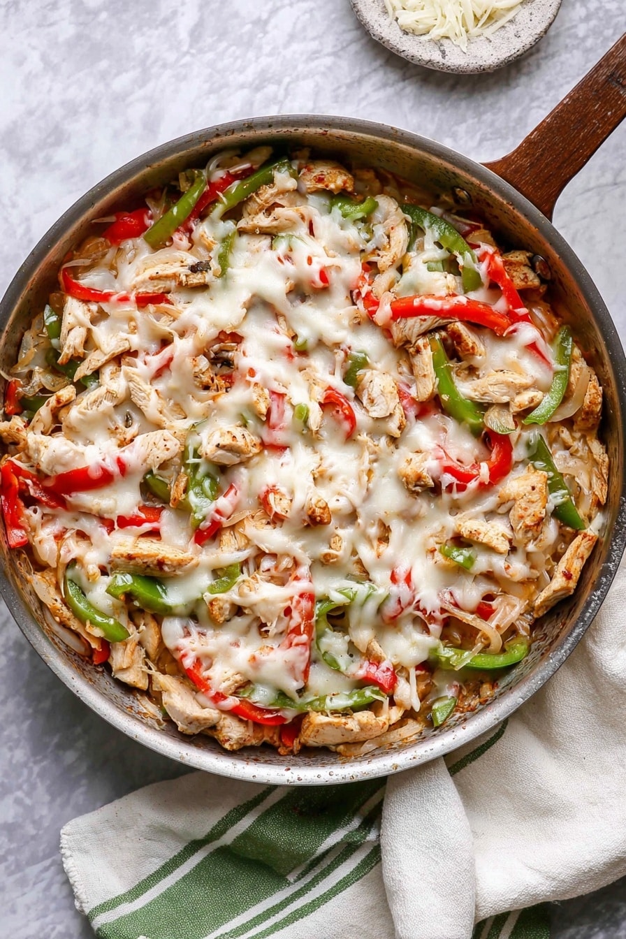 Chicken Cheesesteak Skillet Recipe