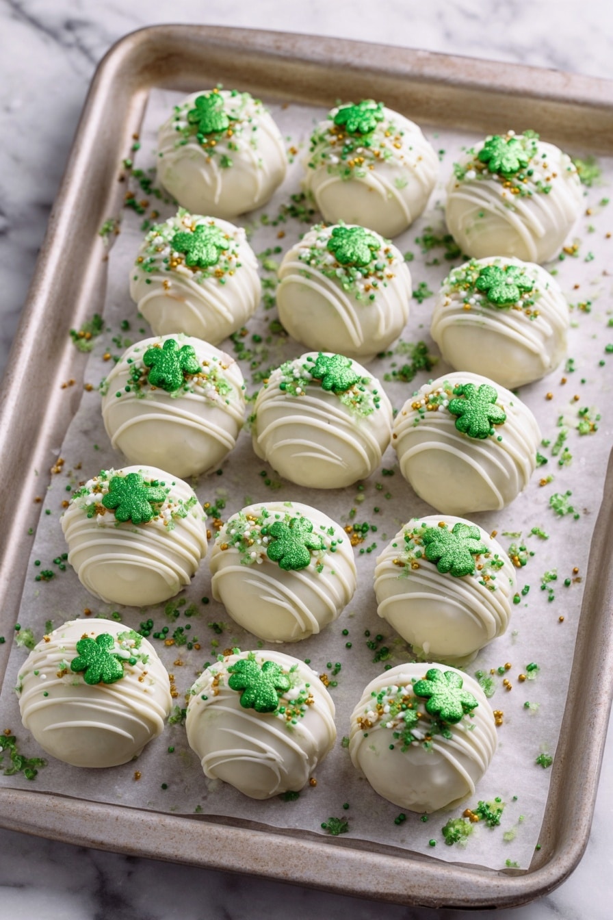 Healthy Matcha Truffles for St Patrick’s Day Recipe 8 Healthy Matcha Truffles for St Patrick’s Day Recipe - Serving