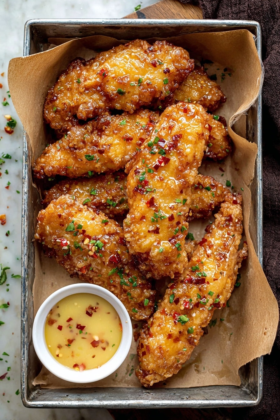 Crispy Bang Bang Chicken with Spicy Sauce Recipe