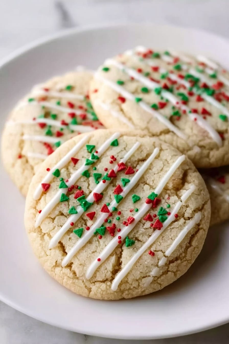 Eggnog Cookies with Nutmeg Glaze Recipe