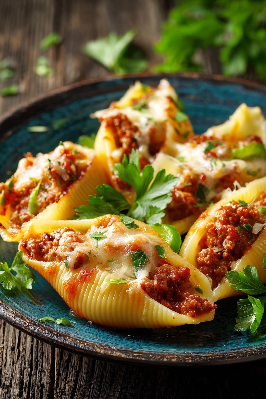 Philly Cheesesteak Stuffed Shells Recipe 8 Philly Cheesesteak Stuffed Shells Recipe - Serving