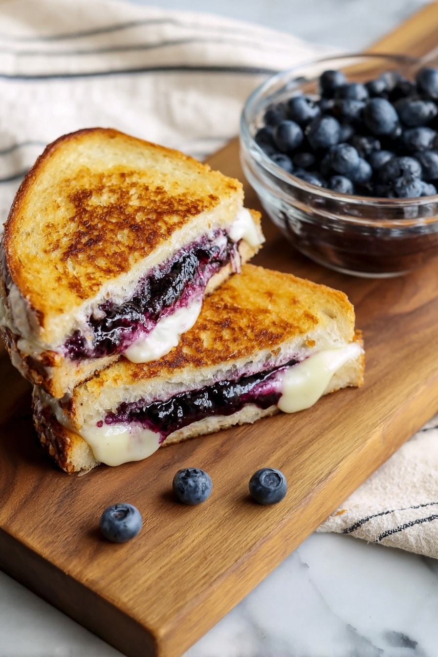 Blueberry Grilled Cheese Sandwich Recipe