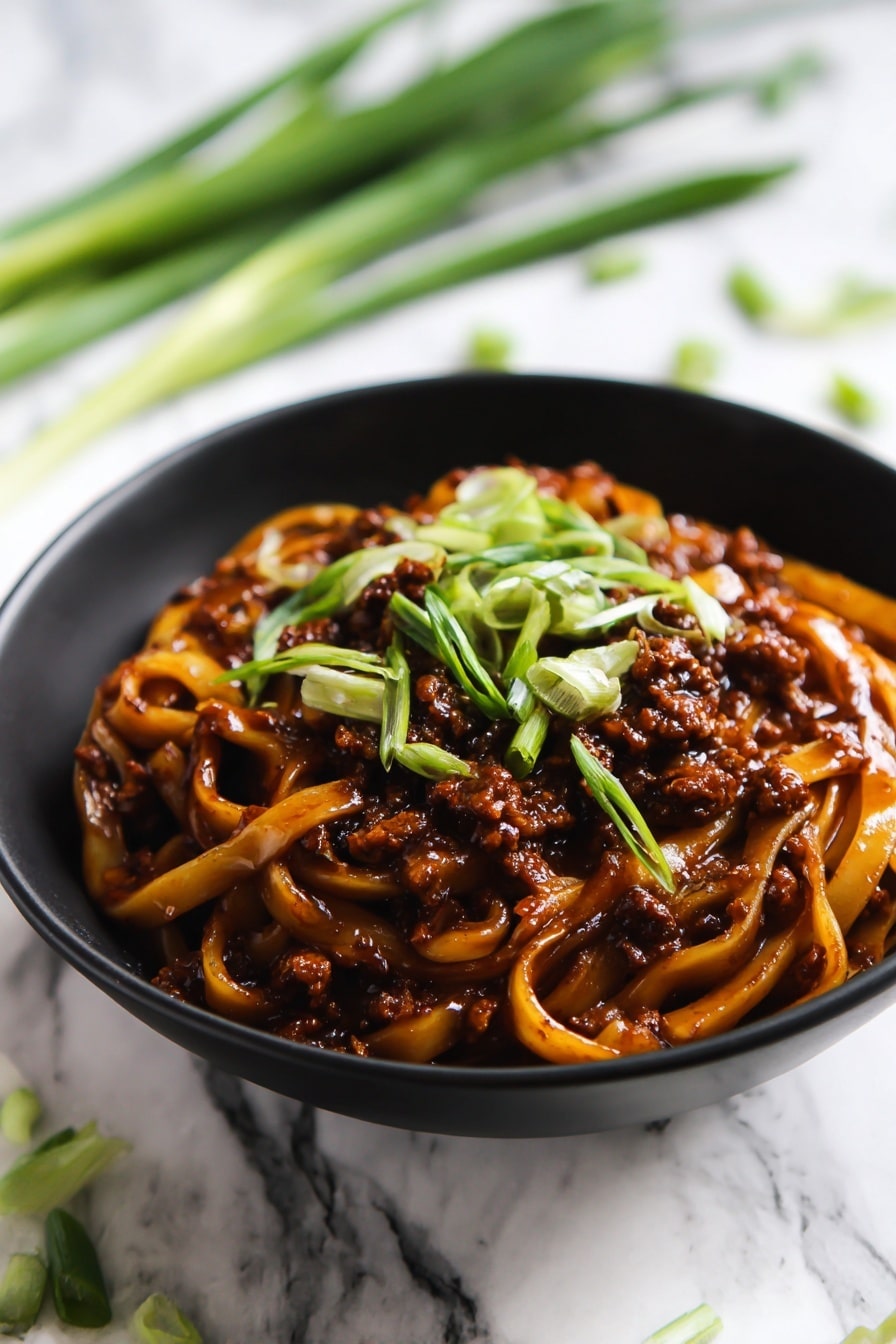 Potsticker Noodle Bowl with Pork and Green Onions Recipe 8 Potsticker Noodle Bowl with Pork and Green Onions Recipe - Serving