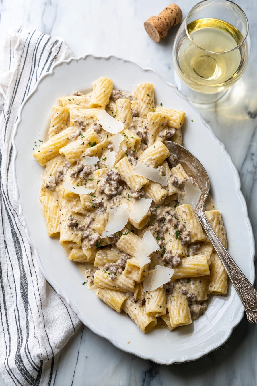 Creamy Ground Beef Pasta Recipe