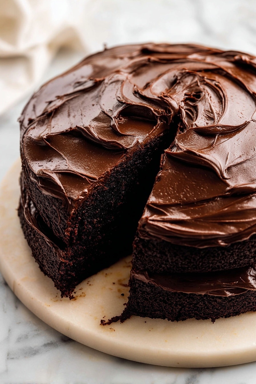 Decadent Chocolate Cake with Fudge Frosting Recipe