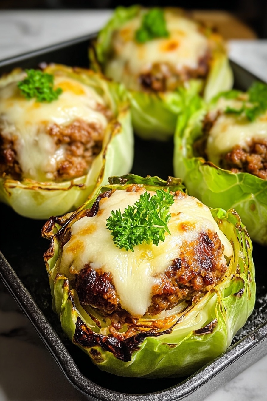 Oven-Baked Cabbage Burgers Recipe