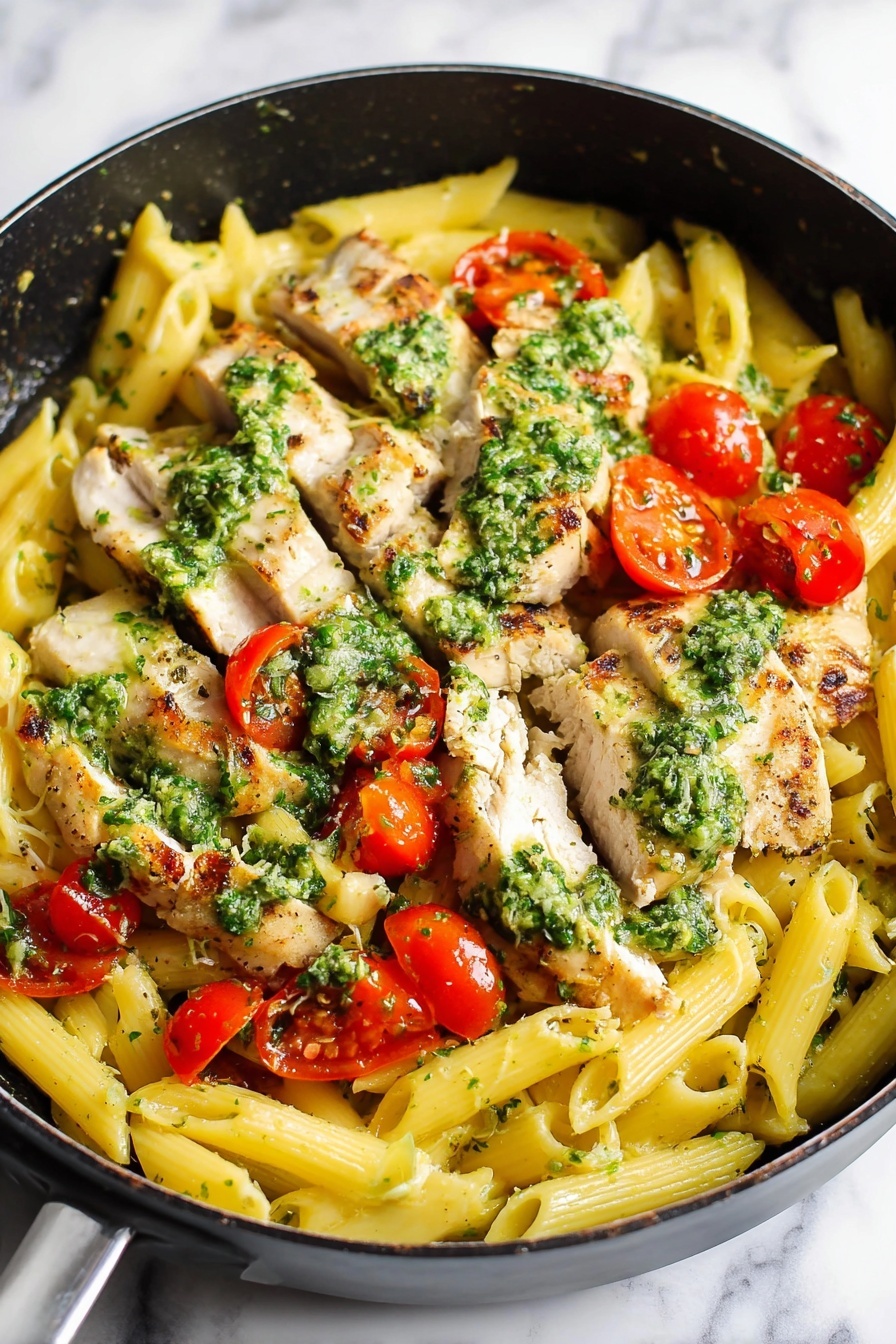 Creamy Chicken Pesto Pasta Recipe