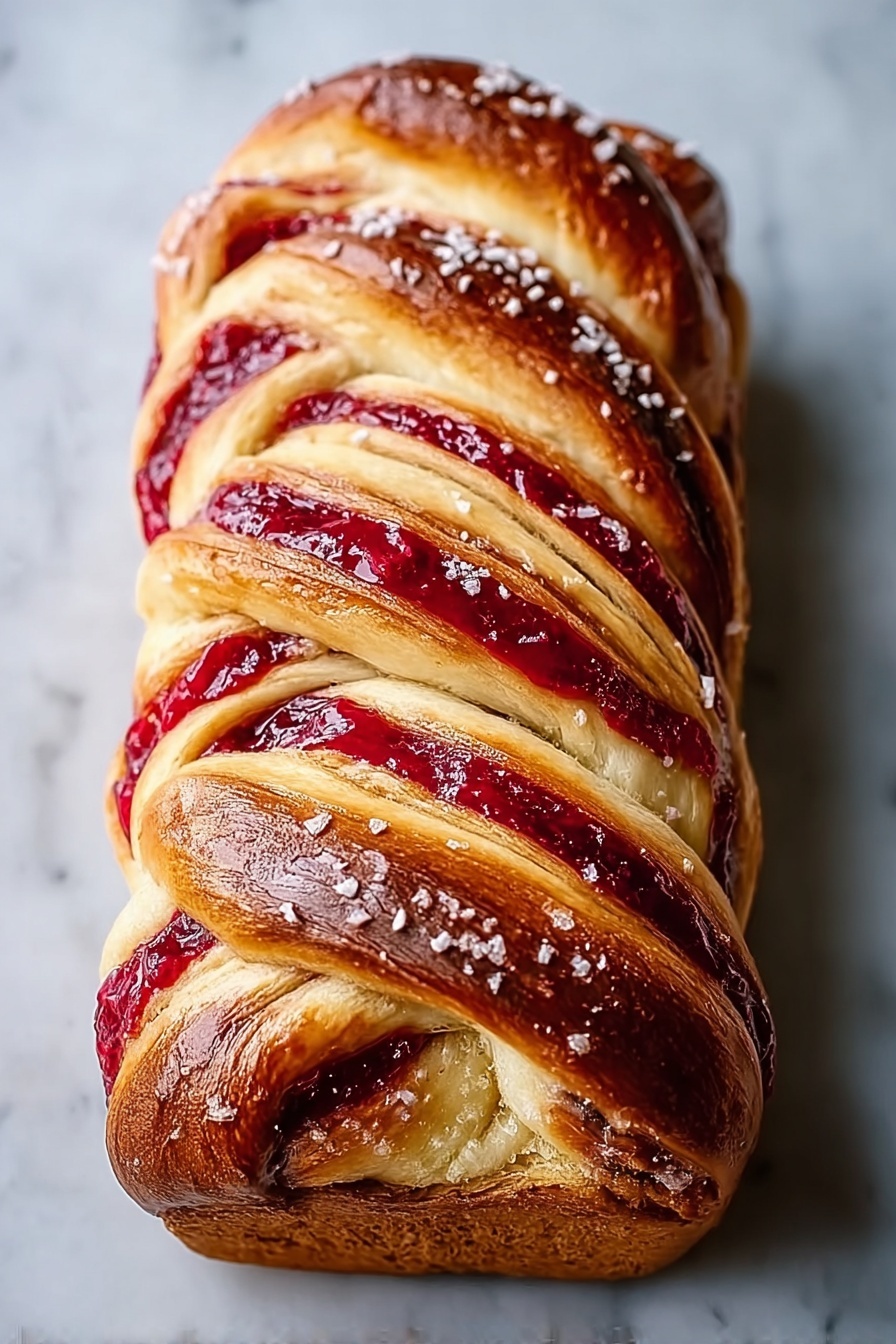 Raspberry Swirl Brioche Loaf Recipe