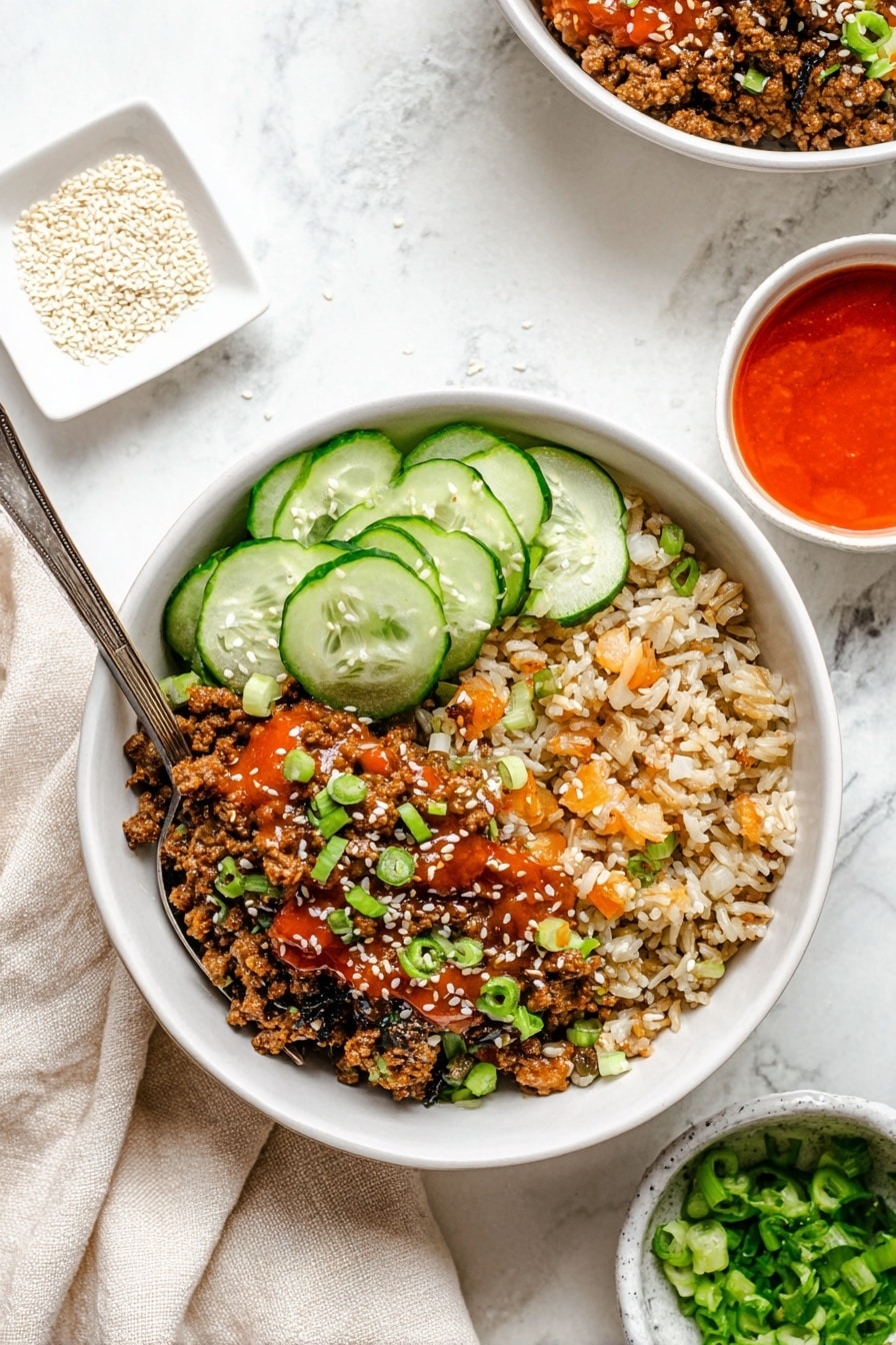 Korean Beef Bowls with Gochujang Recipe