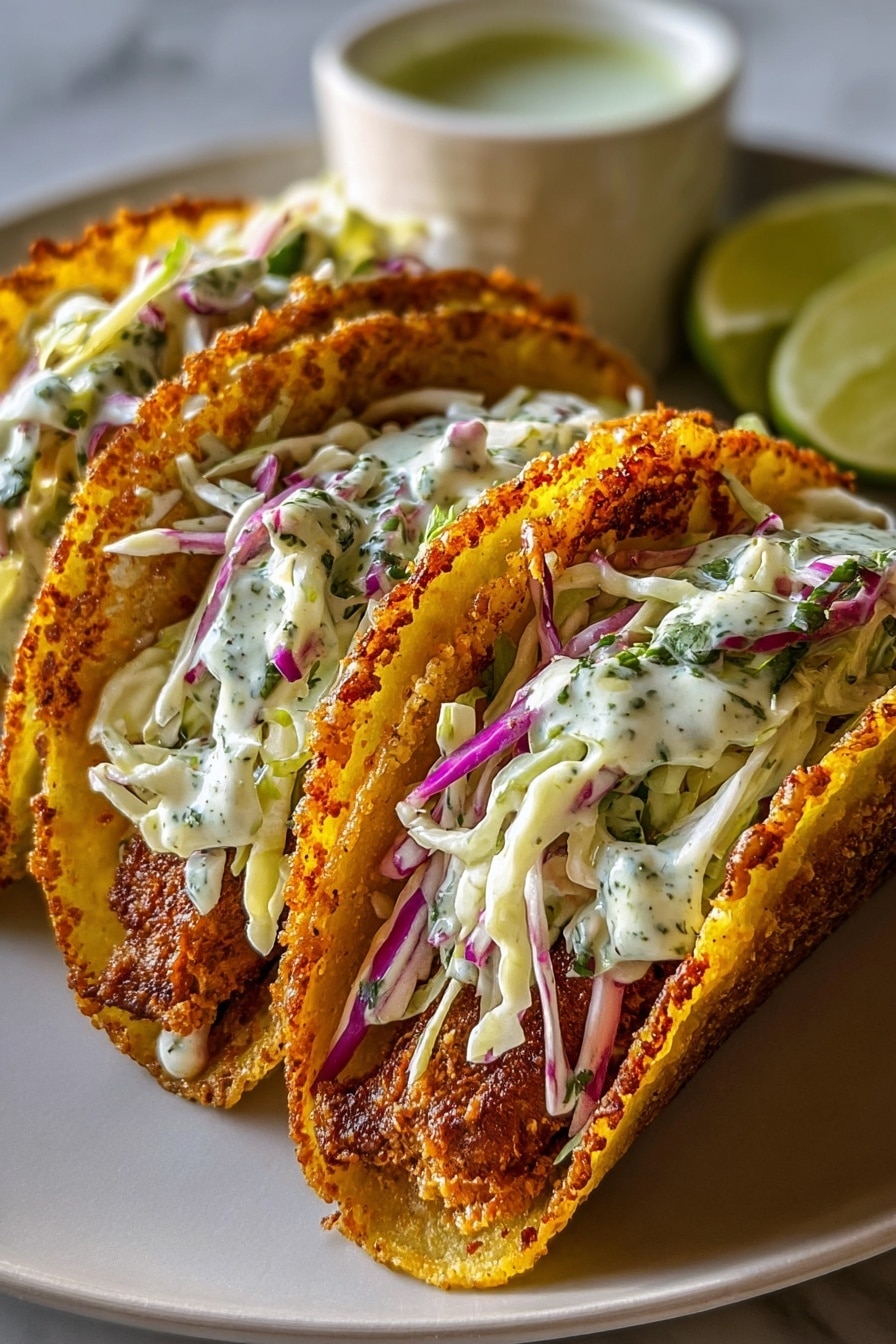 Dill Pickle Ranch Chicken Tacos Recipe