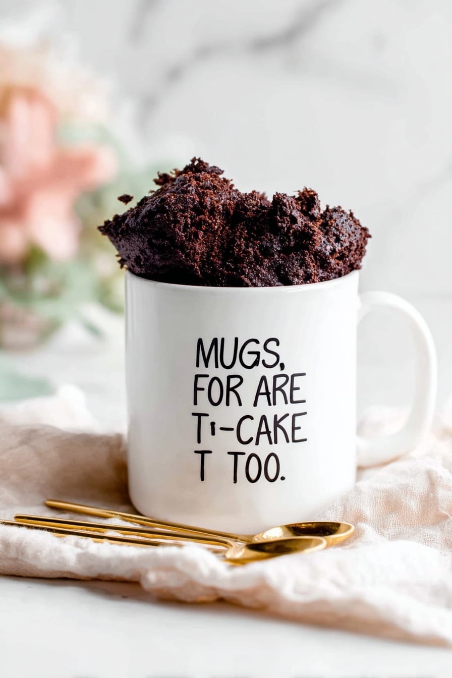 Chocolate Mug Cake with Hazelnut Spread Recipe