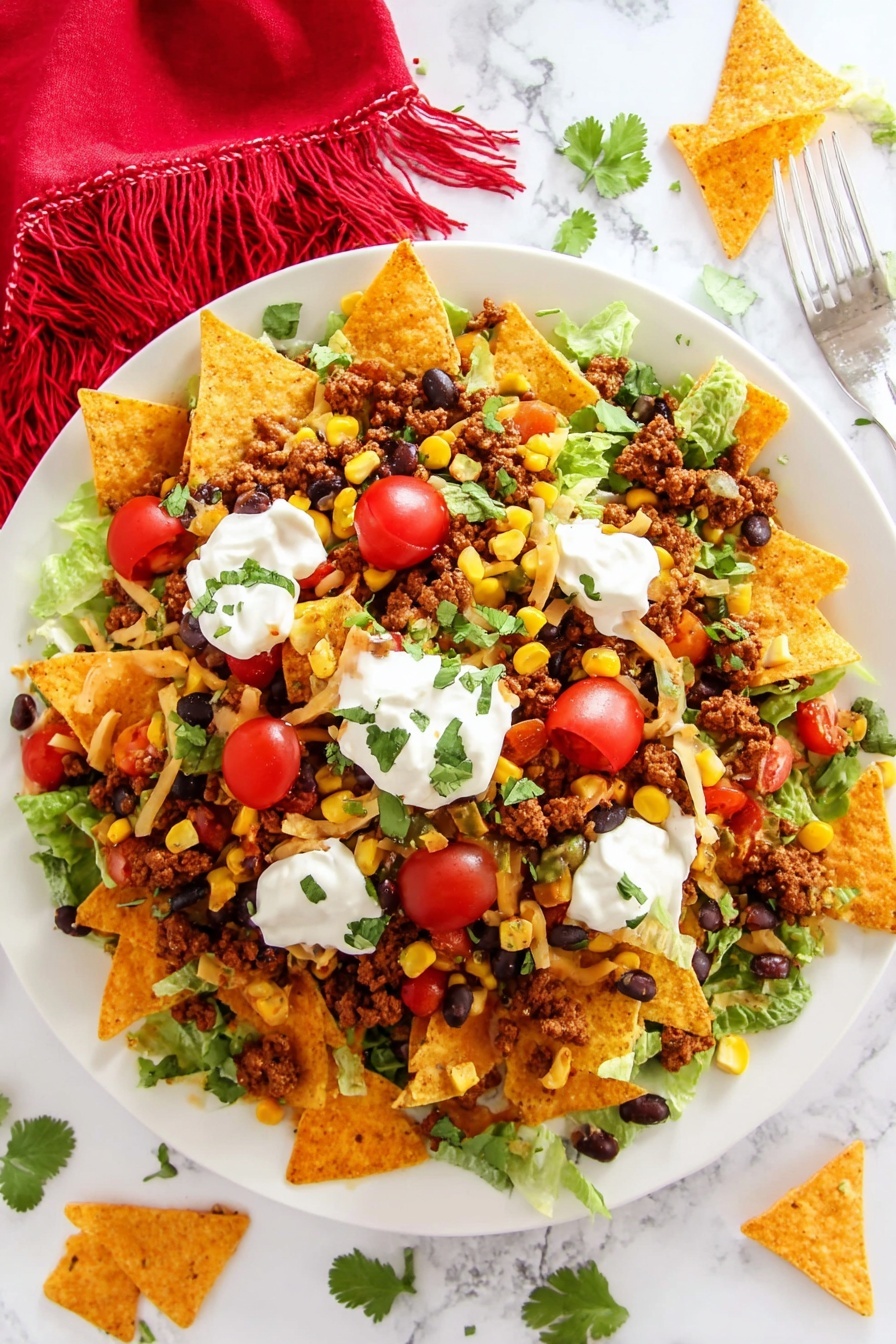 Dorito Beef Taco Salad Bowl Recipe